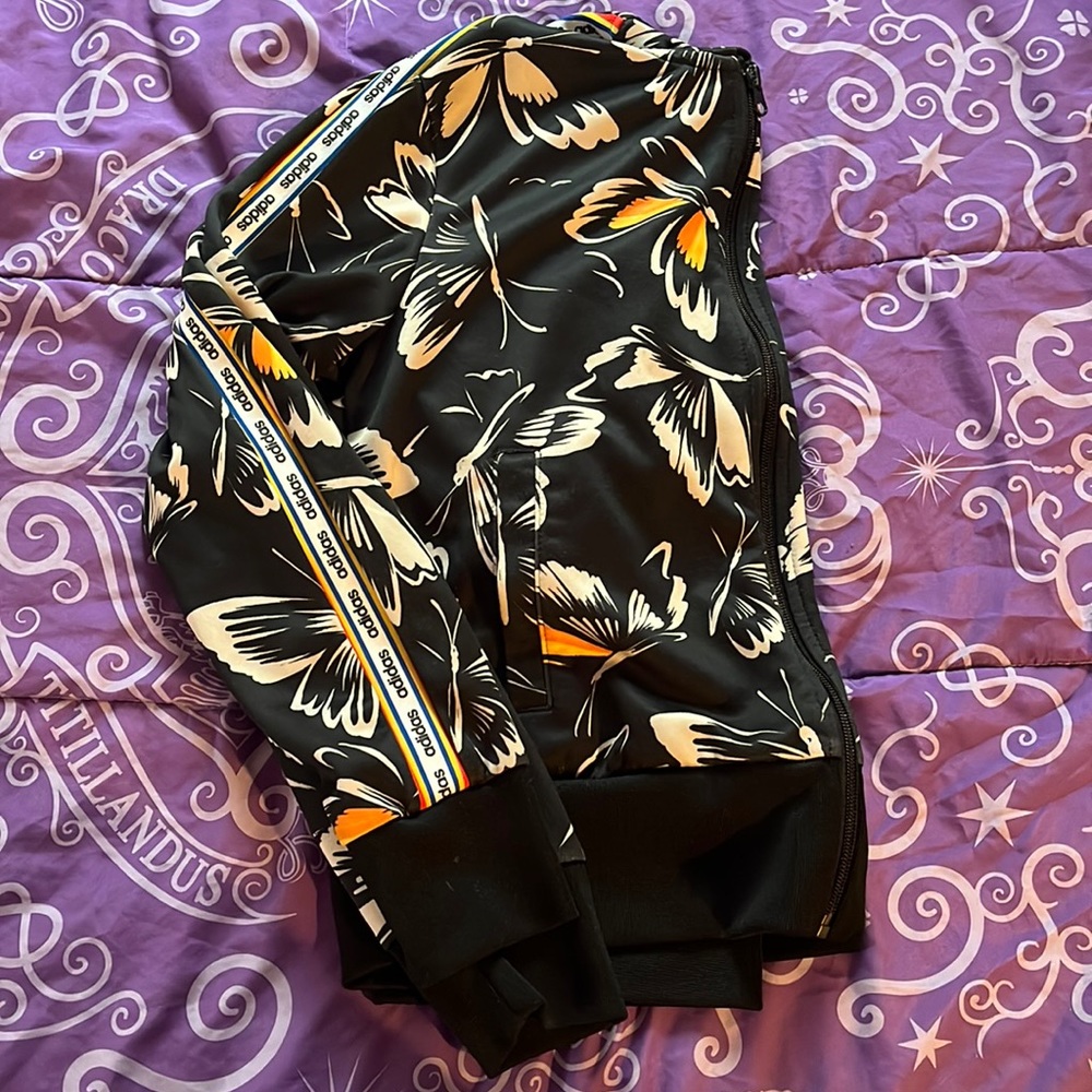 Adidas Butterfly Cropped Hoodie